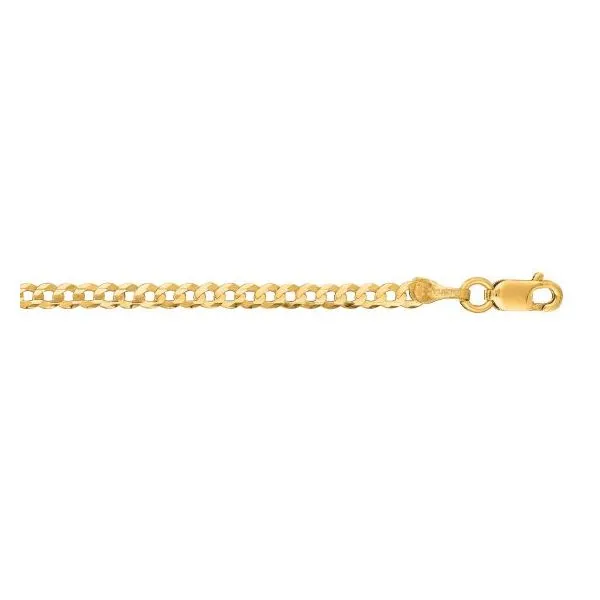 14K Yellow Gold Curb Link Ankle Bracelet Length 10 Inches Quality Gem LLC Bethel, CT