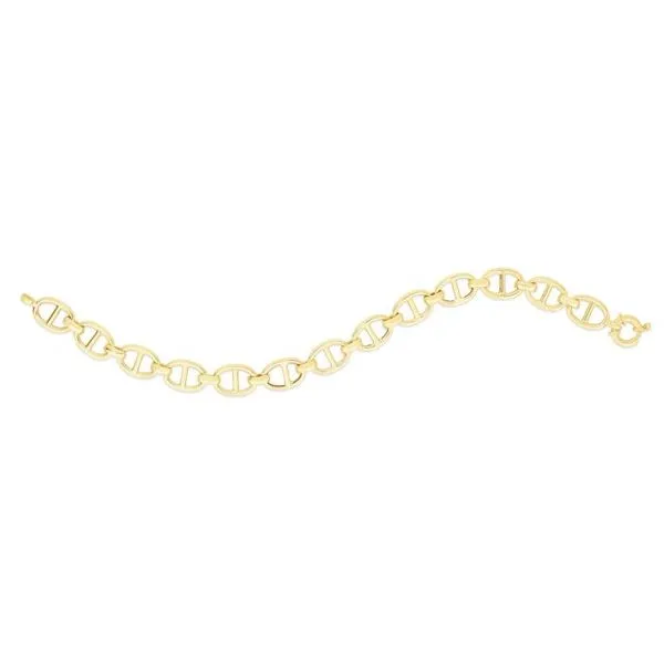 14K Yellow Gold Mariner Bracelet Length 7.5 Inches Image 3 Quality Gem LLC Bethel, CT