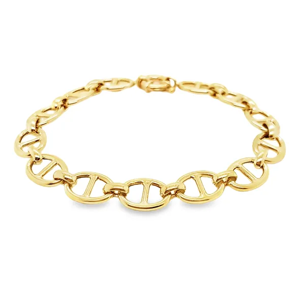 14K Yellow Gold Mariner Bracelet Length 7.5 Inches Quality Gem LLC Bethel, CT