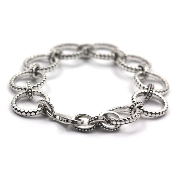 Sterling Silver Oxidized Bali Ring Link Bracelet Quality Gem LLC Bethel, CT