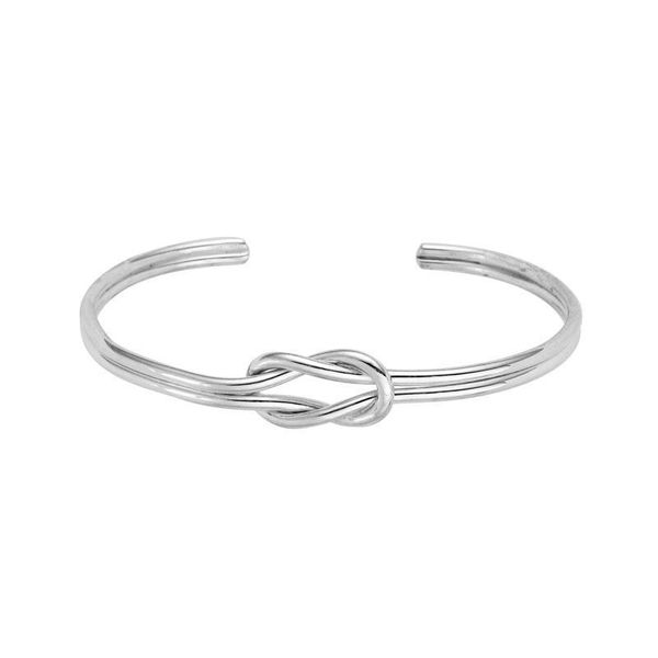 Sterling Silver Knot Cuff Bracelet Quality Gem LLC Bethel, CT