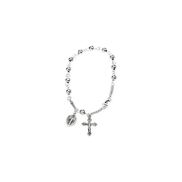 Sterling Silver Rosary Bracelet Quality Gem LLC Bethel, CT