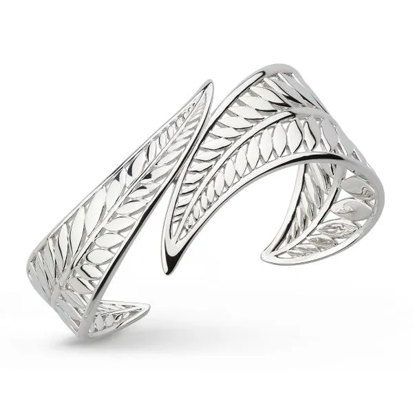 Sterling Silver Blossom Eden Grande Wrapped Leaf Cuff Bangle Quality Gem LLC Bethel, CT