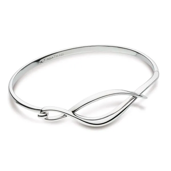 Sterling Silver Entwine Twine Twist Hinged Bangle Bracelet Quality Gem LLC Bethel, CT