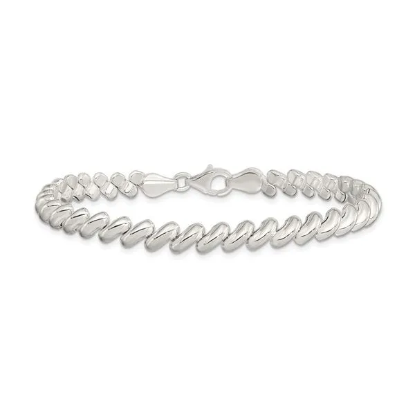 Sterling Silver 6mm San Marco Bracelet Length 7.5 Inches Quality Gem LLC Bethel, CT
