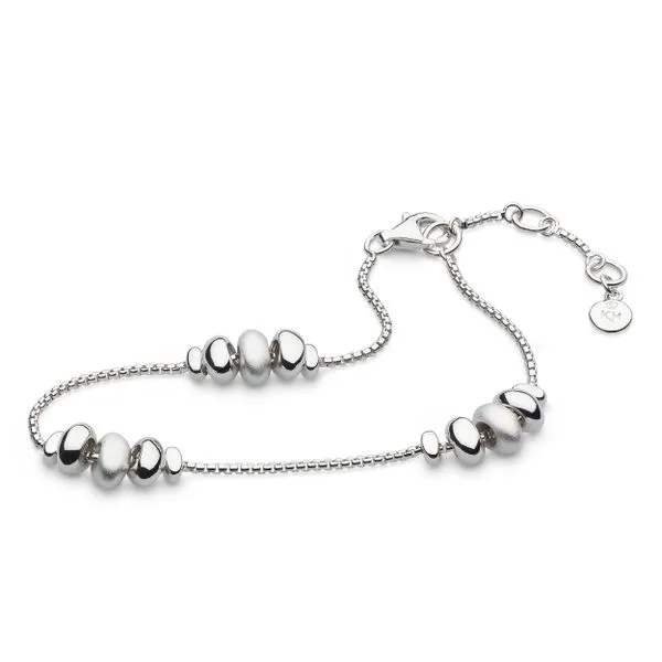 Sterling Silver Coast Tumble Sand Station Bracelet Length 7.5 Inches Quality Gem LLC Bethel, CT