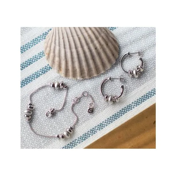Sterling Silver Coast Tumble Sand Station Bracelet Length 7.5 Inches Image 3 Quality Gem LLC Bethel, CT