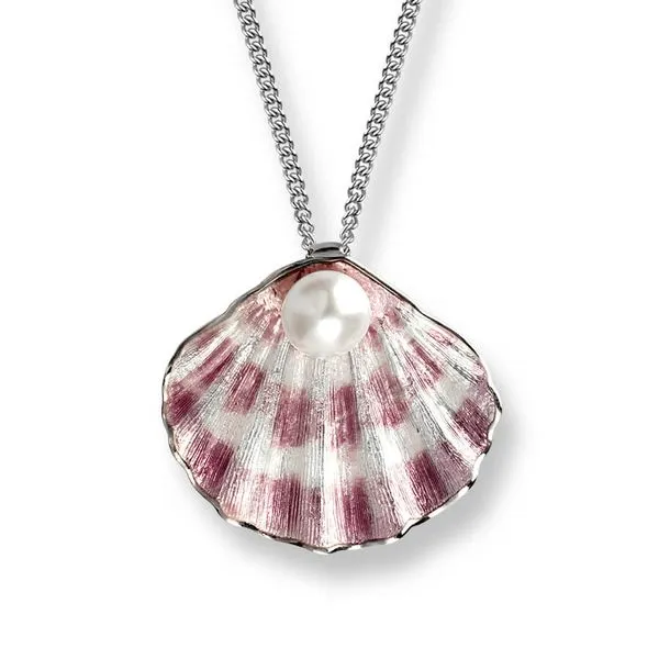 Sterling Silver Enamel Shell Pendant Quality Gem LLC Bethel, CT