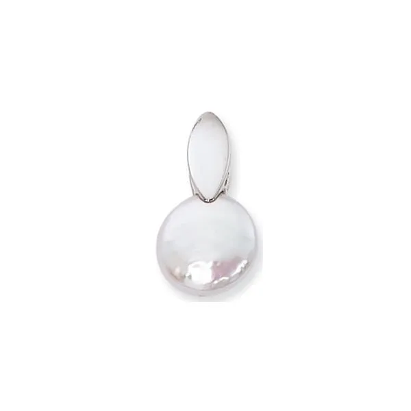 Sterling Silver Coin Pearl Pendant Quality Gem LLC Bethel, CT