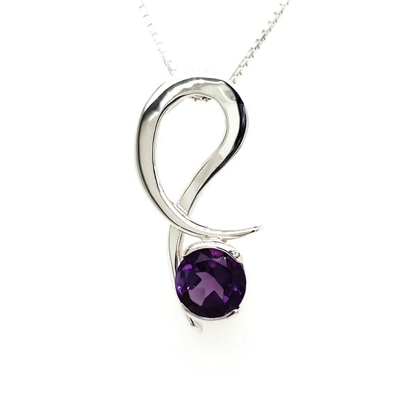 Sterling Silver Dancing Amethyst Pendant Quality Gem LLC Bethel, CT