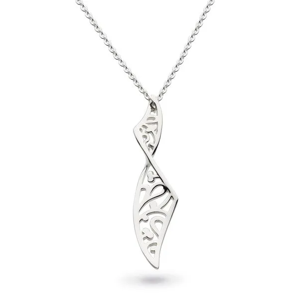 Sterling Silver Blossom Flourish Twist Necklace Quality Gem LLC Bethel, CT