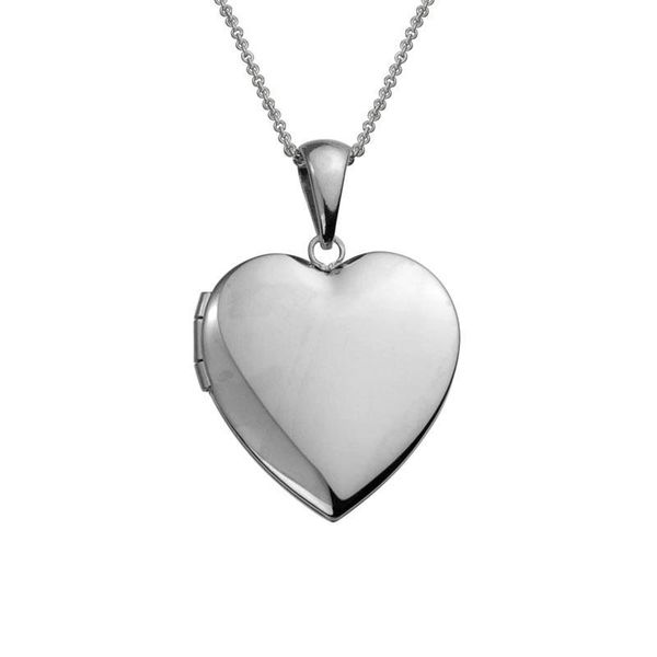 Sterling Silver Polished Heart Locket Pendant Quality Gem LLC Bethel, CT