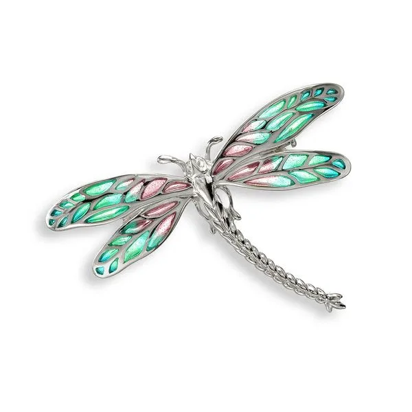 Sterling Silver Enamel Dragonfly Pin/Pendant Image 2 Quality Gem LLC Bethel, CT