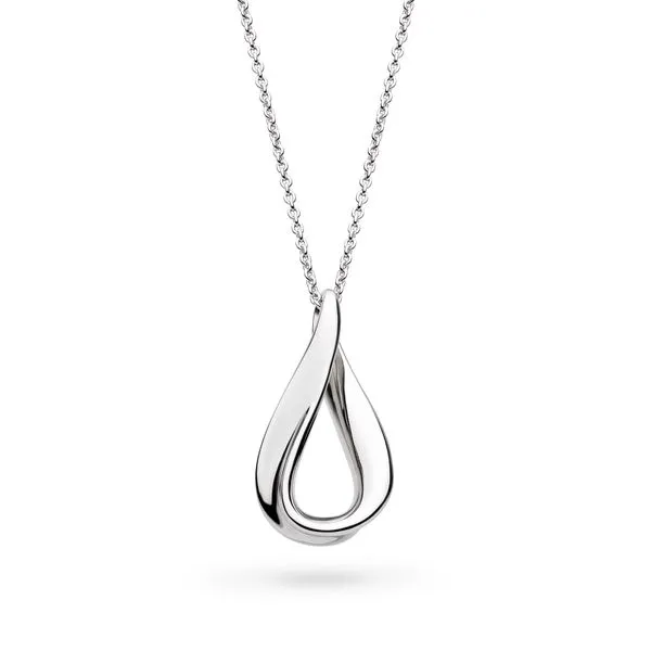Sterling Silver Rhodium Plated Serenity Midi Pendant Length 20 Inches Quality Gem LLC Bethel, CT
