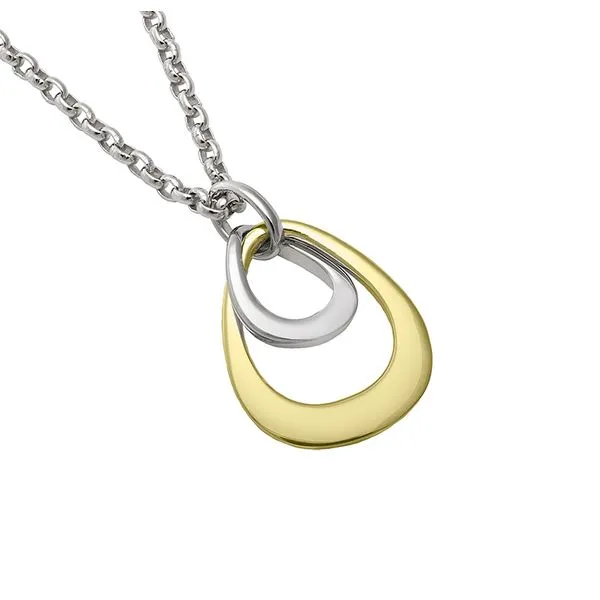 Sterling Silver 18K Vermeil Bell Pendant Length 18 Inches Quality Gem LLC Bethel, CT