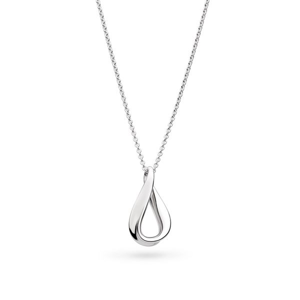 Sterling Silver Rhodium Plated Serenity Dainty Pendant Length 18 Inches Quality Gem LLC Bethel, CT