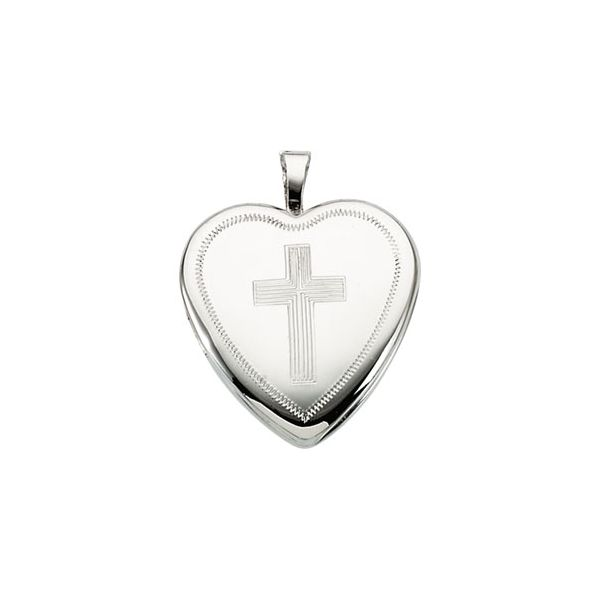 Sterling Silver Cross Locket Pendant Quality Gem LLC Bethel, CT