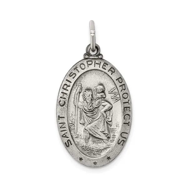 Sterling Silver St. Christopher Medal Quality Gem LLC Bethel, CT