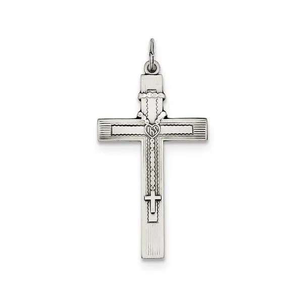 Sterling Silver Antique Rosary Cross Pendant Quality Gem LLC Bethel, CT