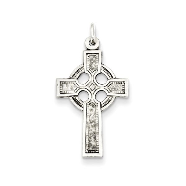 Sterling Silver Antiqued Celtic Cross Pendant Quality Gem LLC Bethel, CT
