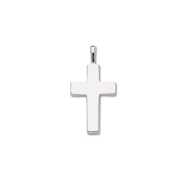 Sterling Silver Medium Polished Cross Pendant Quality Gem LLC Bethel, CT