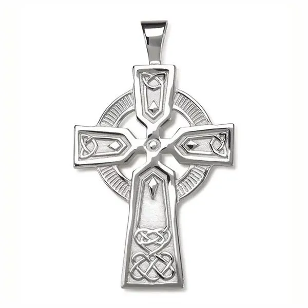 Sterling Silver Solid Celtic Medium Cross Pendant Quality Gem LLC Bethel, CT