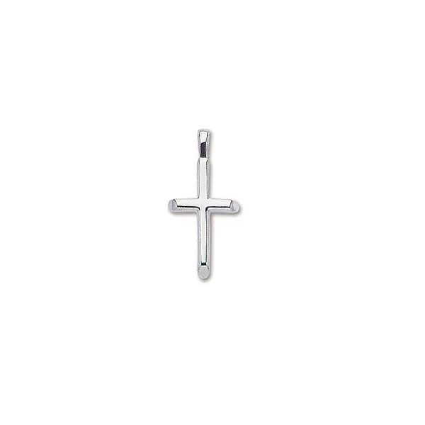 Sterling Silver Half Round Cross Pendant Quality Gem LLC Bethel, CT