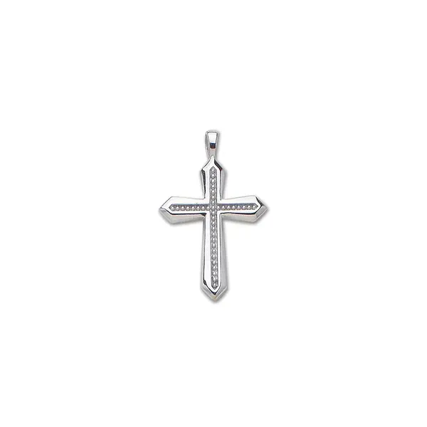 Sterling Silver Large Beaded Cross Quality Gem LLC Bethel, CT