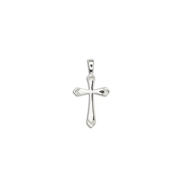 Sterling Silver Arrow Groove Cross Quality Gem LLC Bethel, CT