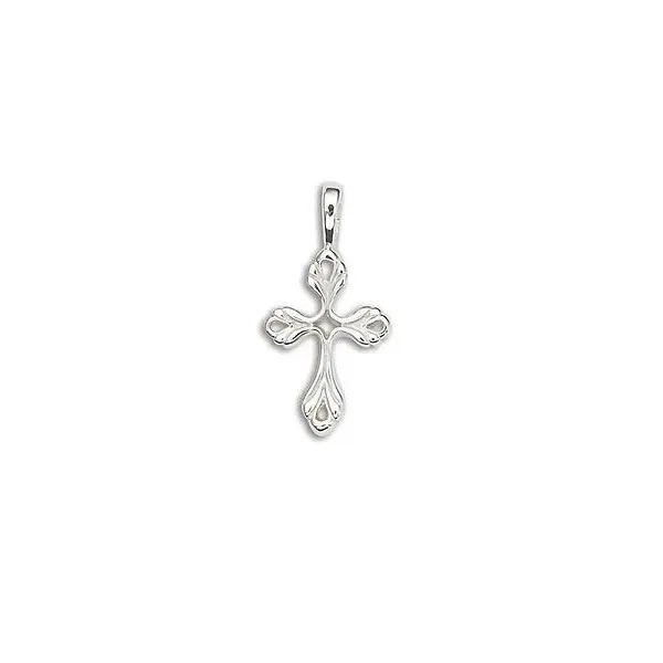 Sterling Silver Fleur-De-Lis Cross Pendant Quality Gem LLC Bethel, CT