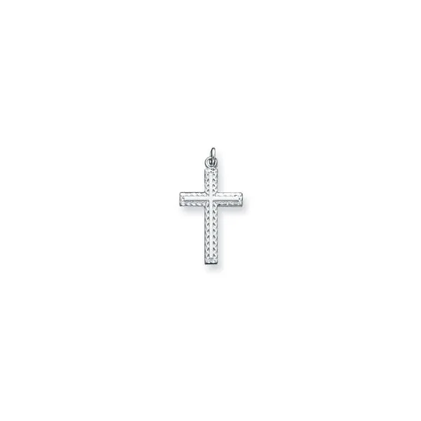Sterling Silver Textured Cross Pendant Quality Gem LLC Bethel, CT