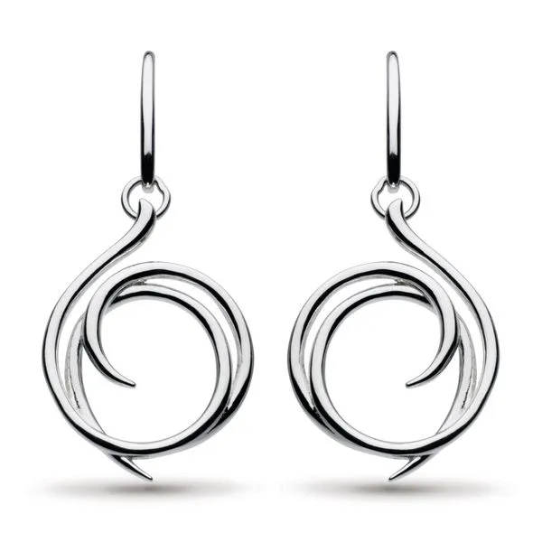 Sterling Silver Entwine Helix Wrap Drop Earrings Quality Gem LLC Bethel, CT