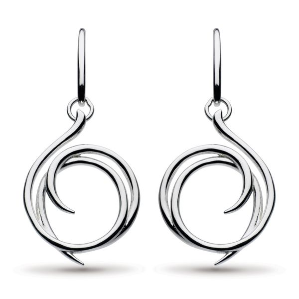 Sterling Silver Entwine Helix Wrap Drop Earrings Quality Gem LLC Bethel, CT