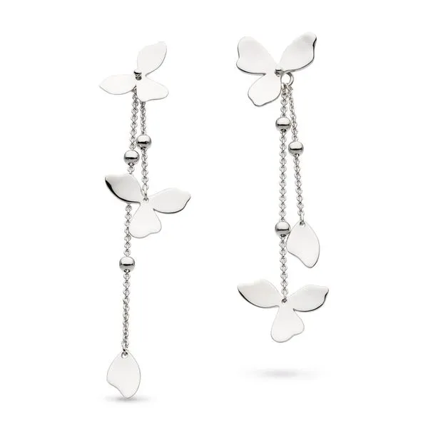 Sterling Silver Blossom Petal Bloom Interchangeable Drop Earrings Quality Gem LLC Bethel, CT