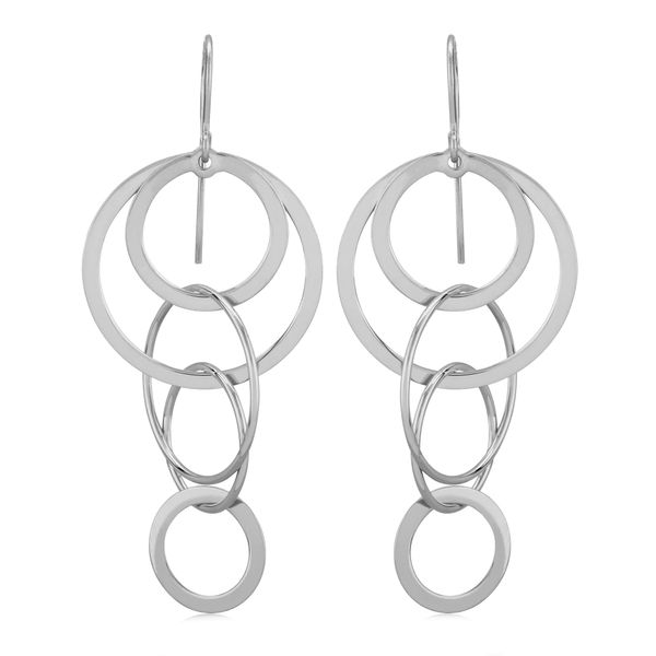 Sterling Silver Cascading Circles Earrings Quality Gem LLC Bethel, CT