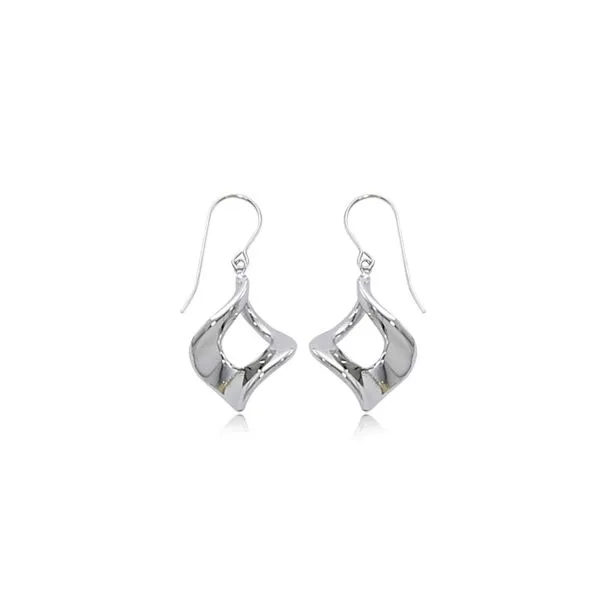 Sterling Silver Marquis Twist Dangle Earrings Quality Gem LLC Bethel, CT