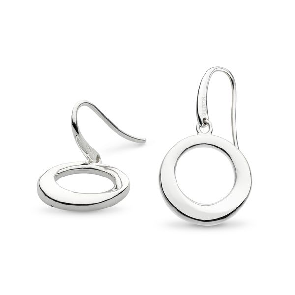 Sterling Silver Bevel Cirque Drop Earrings Quality Gem LLC Bethel, CT