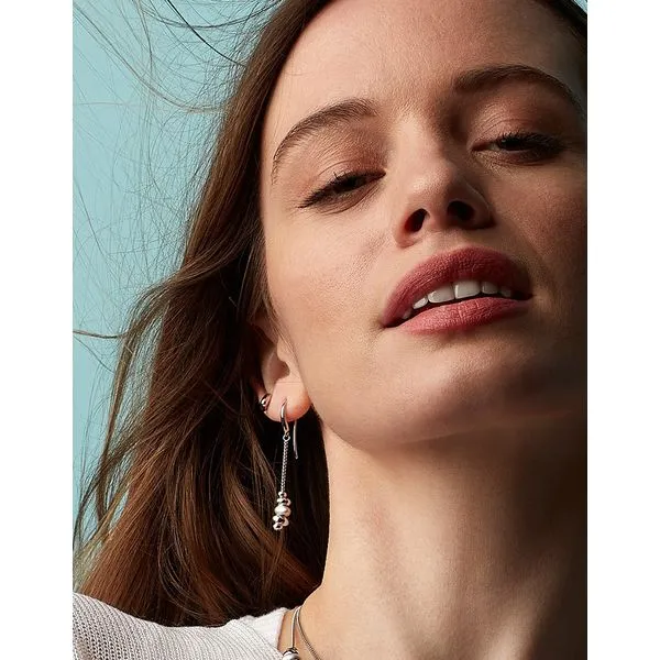 Sterling Silver Coast Tumble Sand Drop Earrings Image 2 Quality Gem LLC Bethel, CT