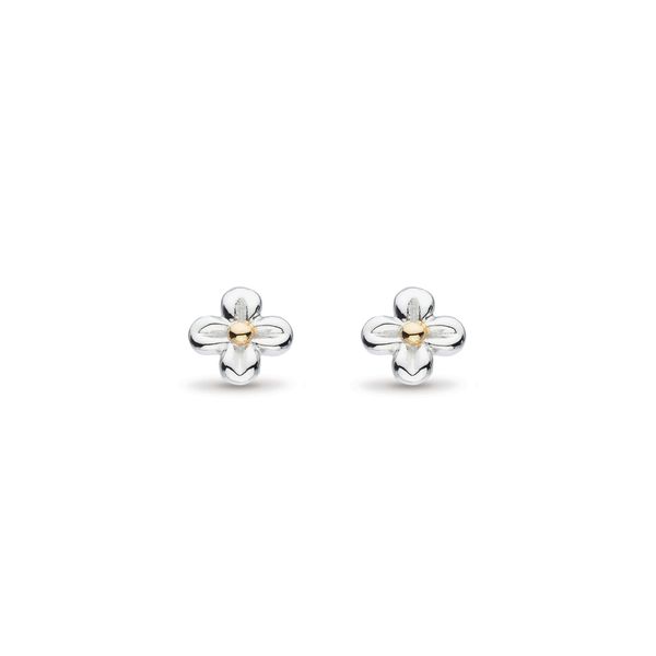 Sterling Silver 18K Yellow Plate Blossom Flyte Honey Flower Stud Earrings Quality Gem LLC Bethel, CT