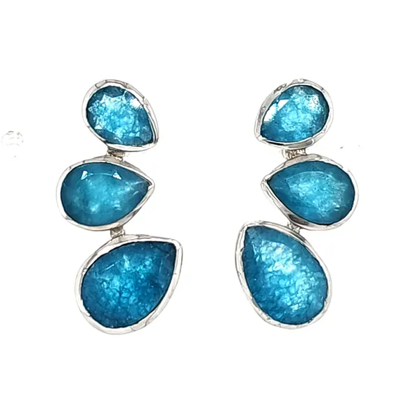 Sterling Silver Bella Earrings With Apatite Quality Gem LLC Bethel, CT