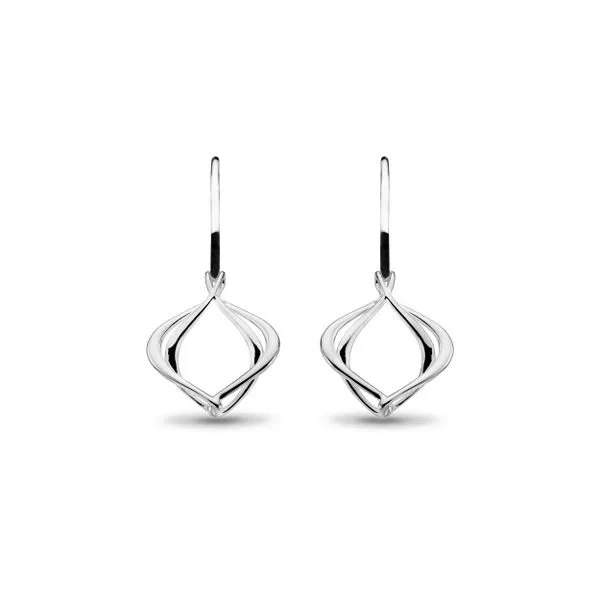 Sterling Silver Rhodium Plated Alicia Petite Drop Earrings Quality Gem LLC Bethel, CT