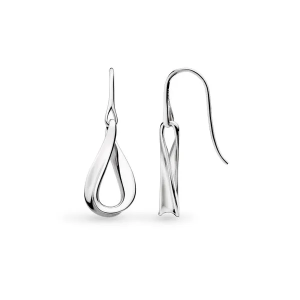 Sterling Silver Rhodium Plated Serenity Drop Earrings Quality Gem LLC Bethel, CT