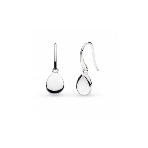 Sterling Silver Pebble Droplet Earrings Quality Gem LLC Bethel, CT