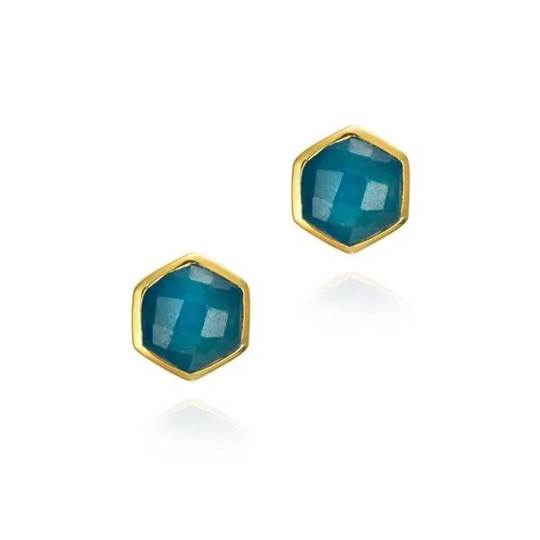 Stainless Steel 18K Vermeil Apatite Atlas Earrings Quality Gem LLC Bethel, CT