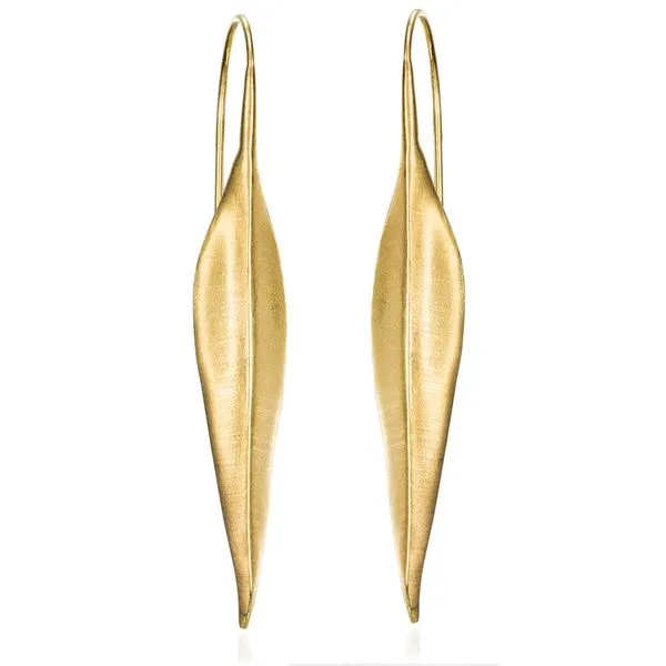 Sterling Silver 18K Vermeil Forest Leaf Earrings Quality Gem LLC Bethel, CT