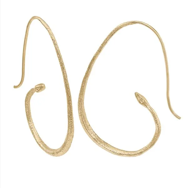 Sterling Silver 18K Vermeil Cleo Serpent Earrings Quality Gem LLC Bethel, CT