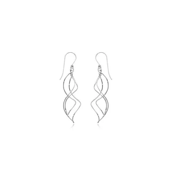 Sterling Silver Intertwine Drop Earrings Quality Gem LLC Bethel, CT