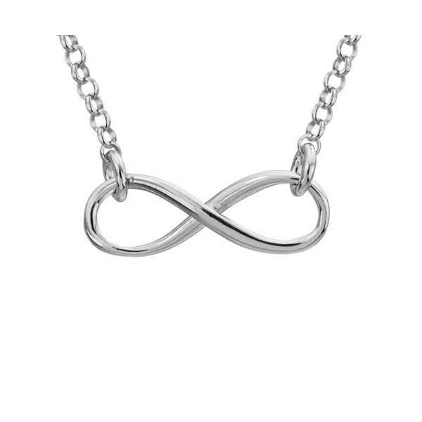 Sterling Silver Infinity Necklace Quality Gem LLC Bethel, CT