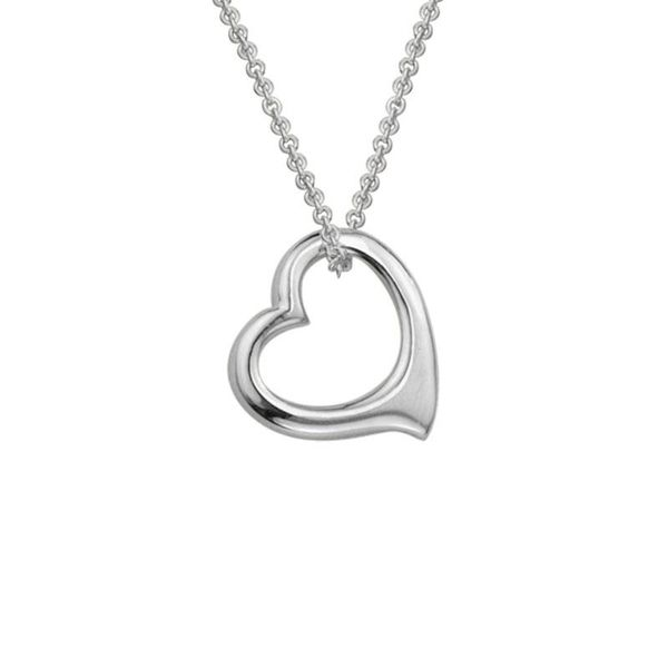 Sterling Silver Mini Floating Heart Necklace Quality Gem LLC Bethel, CT