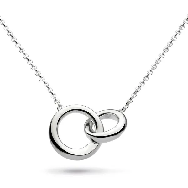 Sterling Silver Bevel Cirque Double Link Necklace Quality Gem LLC Bethel, CT